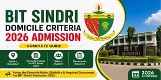 Is Jharkhand Domicile Mandatory for BIT Sindri Admission 2026? Eligibility & Rules Explained